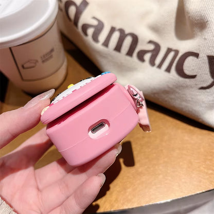 3D Bow Hello Kitty Earphone Cover for Apple Airpods 1 2 3 Generation Airpods Pro Pro2 Wireless Bluetooth Headphone Case Leather